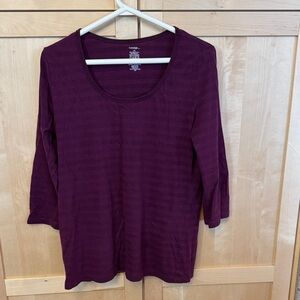 George Women's Long Sleeve Top - Dark Purple